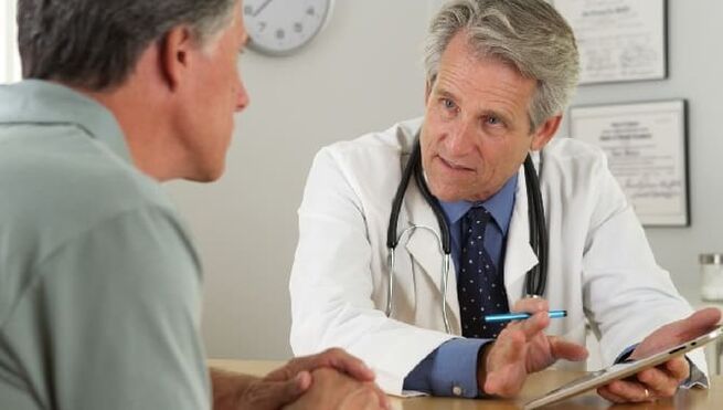The patient on the doctor's reception